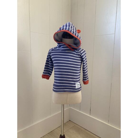 Purl Lamb The Hoody Company Striped Pullover Hoodie, Size 12-18M - Picture 1 of 6